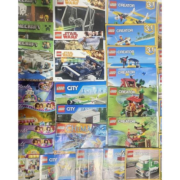 LEGO Lot of 30+ Modern Instruction Manuals Star Wars Minecraft Lego City etc - Picture 8 of 9